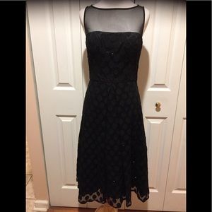 JS Boutique~Illusion Fit and Flare Cocktail Dress